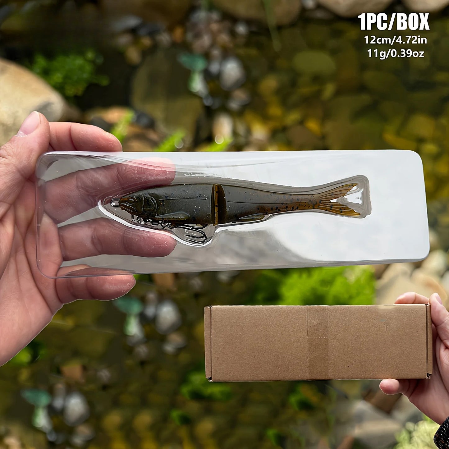 12/17/22cm Two-Section Soft Swimbait – Long-Casting, Segmented Lifelike Action for Predator Fish