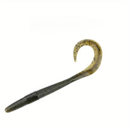 8PCS /9PCS  Dual-Color Lure 5.31inch/6.5inch Curled Tail Soft Bait Full-Swimming Lure for Bass and Perch