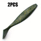 2pcs  Heavy-Weight T-Tail Swimbait - Mermaid Design Sinking Fishing Lure for Deep Sea, 70g