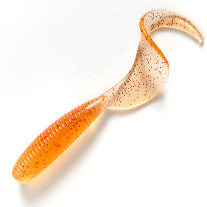 16cm/54g Ribbed Curl Tail T-Tail Soft Bait | High Realism Saltwater Lure, Long Cast All-Water Column