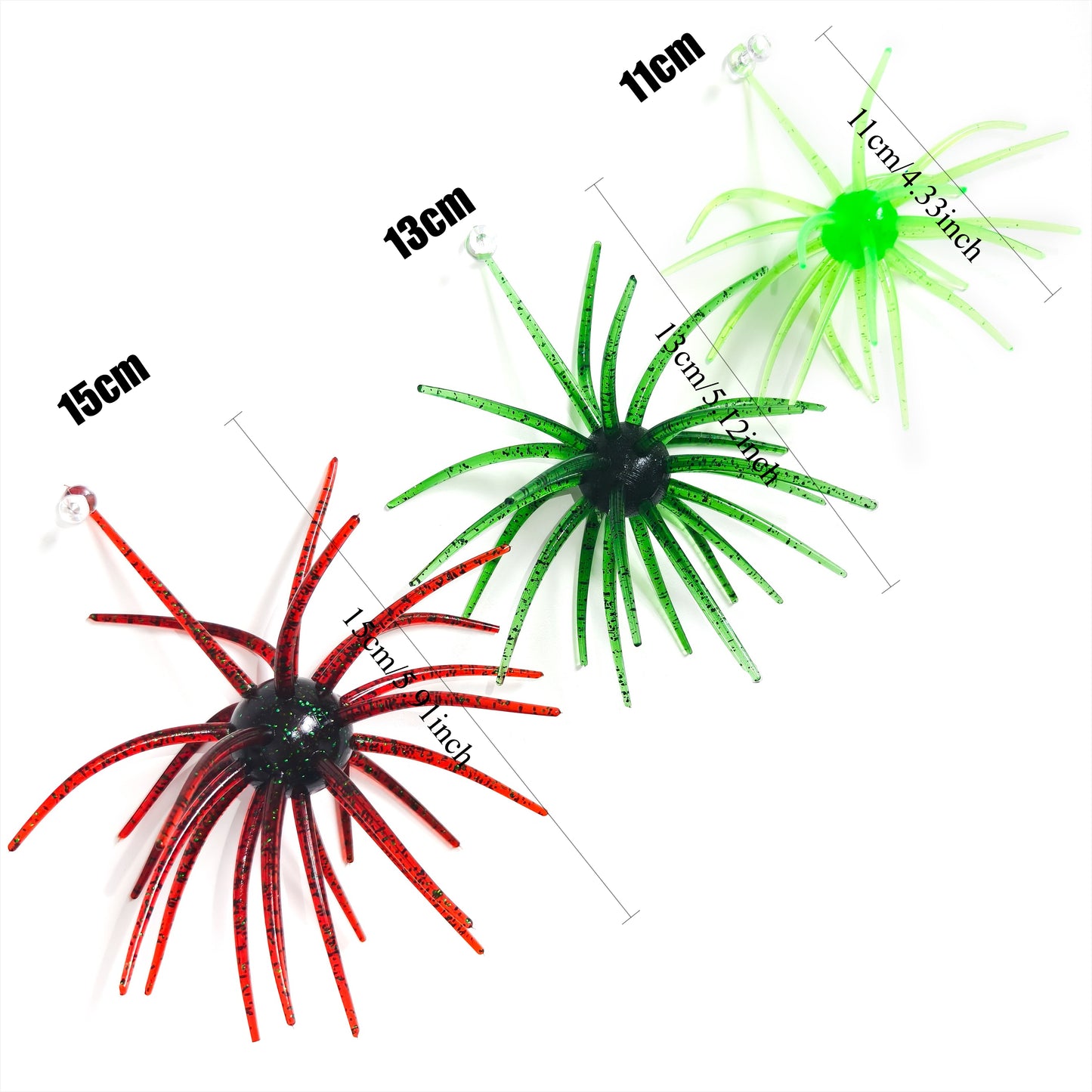 TPE Fishing Lure Simulated Sea Urchin Lures Soft Silicone