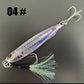 LUREGO 40g/1.41oz Artificial Metal Fishing Lure, Bionic Sinking Pencil Jigbait With 2 Treble Hooks For Saltwater Fishing