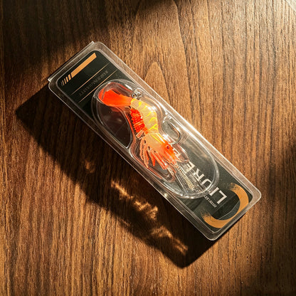 Soft Shrimp Lure 9cm/8g Glow UV Fluorescent Artificial Bait, Lifelike Legs Antenna Tail for Bass Trout Redfish