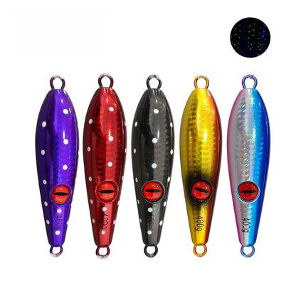 300‑600g Deep Sea Heavy Metal Jig Lure, Glow Spot Jig Bait for Offshore Sea Fishing Grouper Tuna