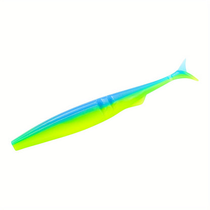 5pcsT-Tail Soft Lures 4.72" - 9.9g, High-Swim Simulated Fish Baits for Bass
