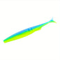 5pcsT-Tail Soft Lures 4.72" - 9.9g, High-Swim Simulated Fish Baits for Bass