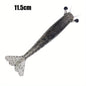 2pcs Ironclad Giant Shrimp Soft Bait - Sinking Lure with Anti-Bite Cutting Design, PVC Material, Perfect for Freshwater and Saltwater Fishing