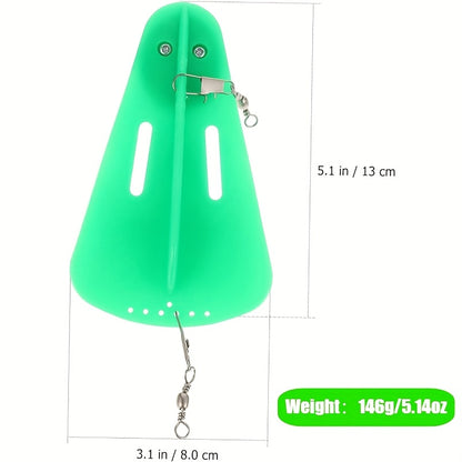 Lead Weight & Swivel Diving Plane - Fast-Sinking Long Cast Rig with Metal Swivel System