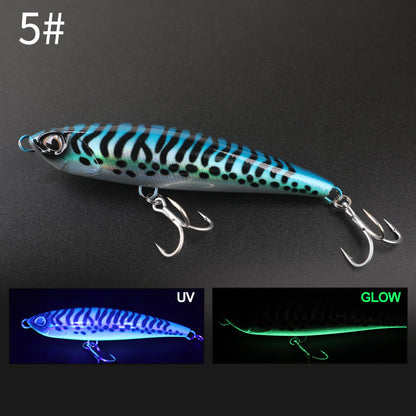 160mm/70g 3D Print Sinking Hard Fishing Lure, Yozuri Style Musky Crankbait Pencil Bait With Treble Hooks