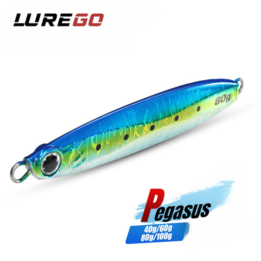 80g/100g Metal Casting Jigging Lures Saltwater Fishing Tackle for Maximum Catch!