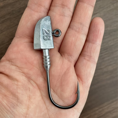 [14g-56g BKK Fishing Hook] BKK Professional Grade 14g28g42g56g Anti-Slip Lead Head Fishing Hook 7/0