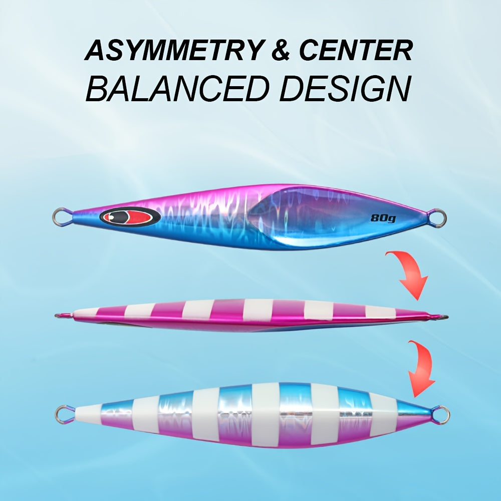 80g/100g/160g/210g Slow Jigging Lure for Saltwater Fishing