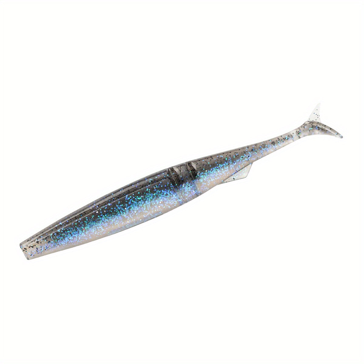 5pcsT-Tail Soft Lures 4.72" - 9.9g, High-Swim Simulated Fish Baits for Bass