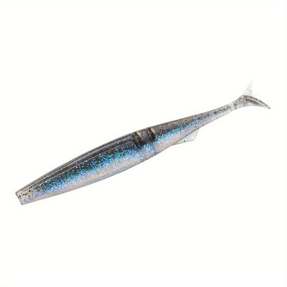 5pcsT-Tail Soft Lures 4.72" - 9.9g, High-Swim Simulated Fish Baits for Bass