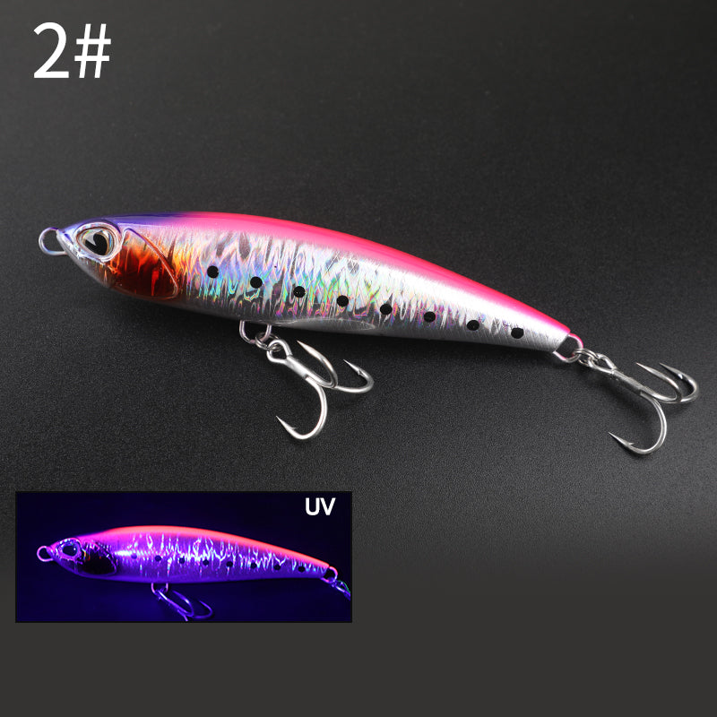 160mm/70g 3D Print Sinking Hard Fishing Lure, Yozuri Style Musky Crankbait Pencil Bait With Treble Hooks