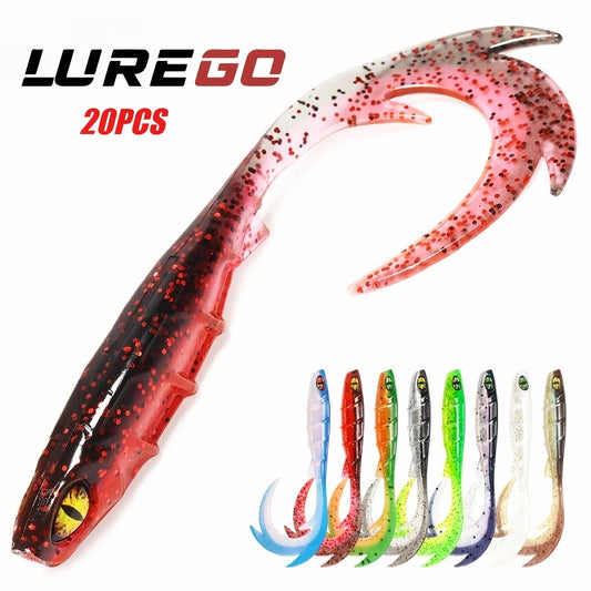 20pcs Bite-Proof Slow-Pitch Soft Fishing Lure
