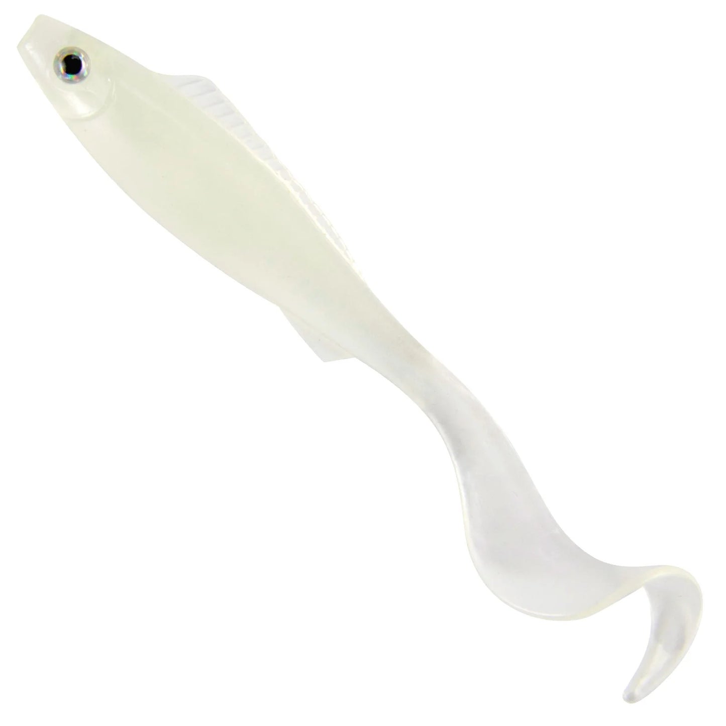 5pcs 3D Stereoscopic Simulation Tail Double-Color Soft Bait 3.7inch/4.1G Fish-Eye Design Lure Bait for Sea Fishing And Freshwater Use