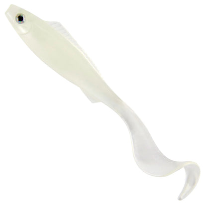 5pcs 3D Stereoscopic Simulation Tail Double-Color Soft Bait 3.7inch/4.1G Fish-Eye Design Lure Bait for Sea Fishing And Freshwater Use