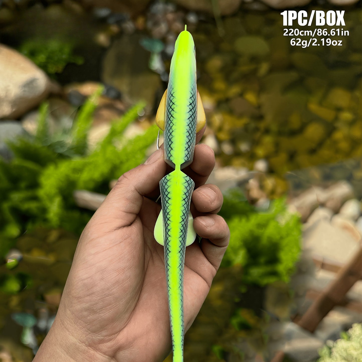 22cm 2-Section Premium Soft Bait - Includes Double Hooks