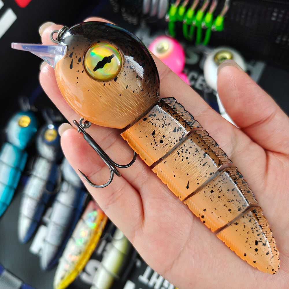 15CM Multi-Jointed Swimbait – Lifelike Sinking Hard Bait, Ultra-Realistic & Long Casting Fishing Lure