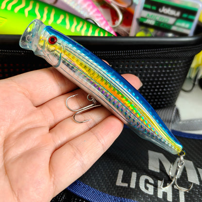 28g ABS Fishing Popper Lure with Wire-Integrated Reinforced Body