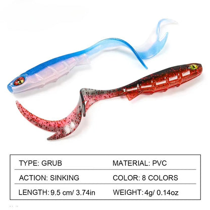 20pcs Bite-Proof Slow-Pitch Soft Fishing Lure