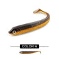 8PCS/5PCS/3pcs  Dual-Color T-Tail Soft Fishing Lures - Realistic Painted 7.5cm/9.5cm/12.5cmSwimbait with Multi-Color Options