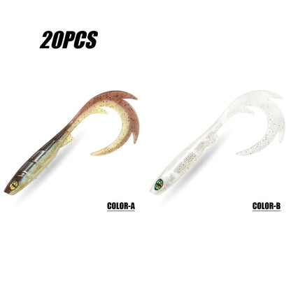 20pcs Bite-Proof Slow-Pitch Soft Fishing Lure