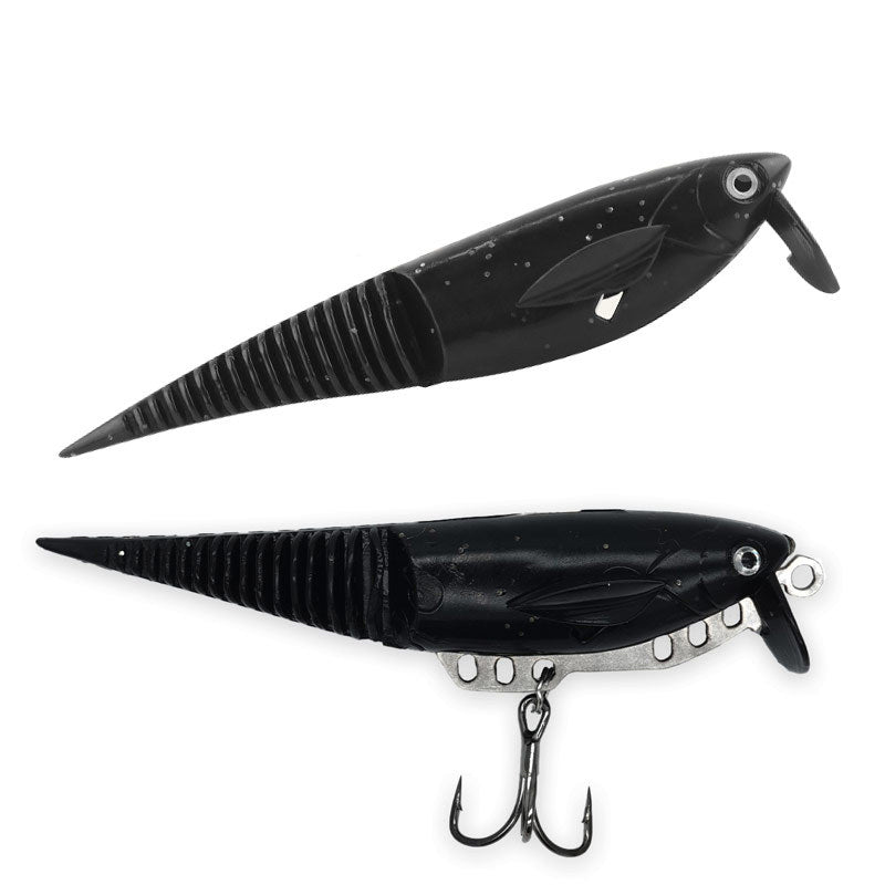 2PCS Adjustable-wing Lure | Lifelike swimming action with a thick needle tail design 9.5 cm