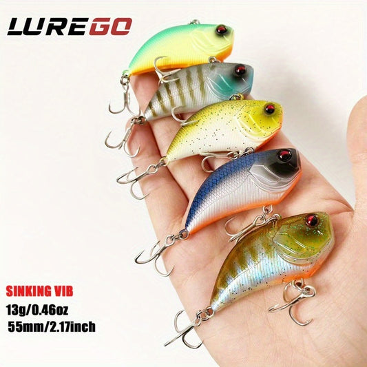 13g Sinking VIB Hard Bait ABS Vibrating Jig for Bass & Trout - 2.17" Long-Distance Casting