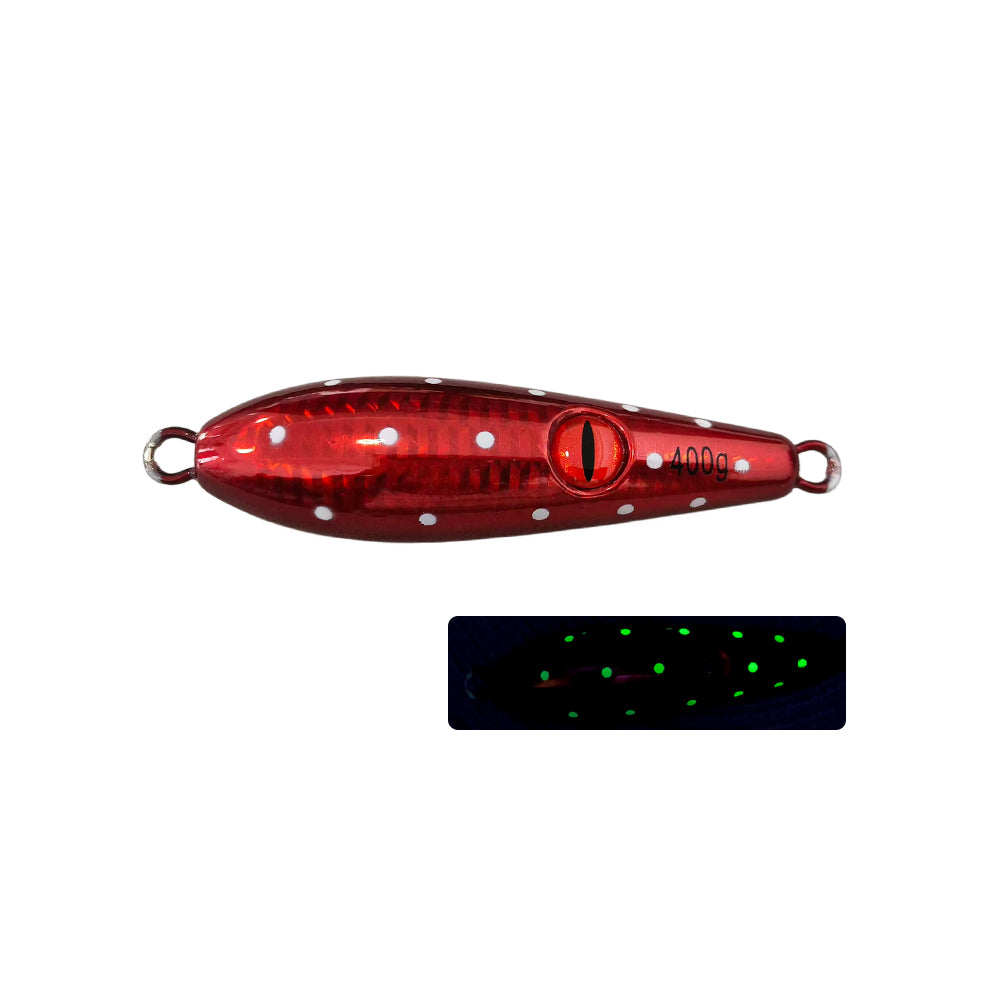 300‑600g Deep Sea Heavy Metal Jig Lure, Glow Spot Jig Bait for Offshore Sea Fishing Grouper Tuna