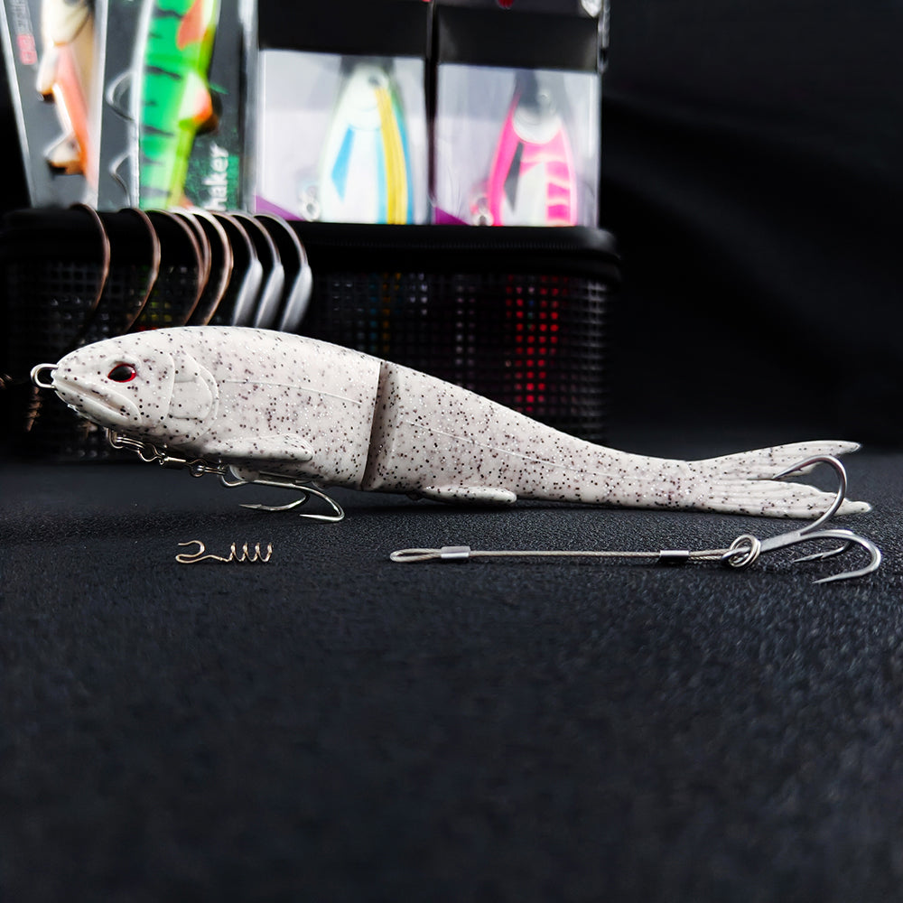 22cm 2-Section Premium Soft Bait - Includes Double Hooks