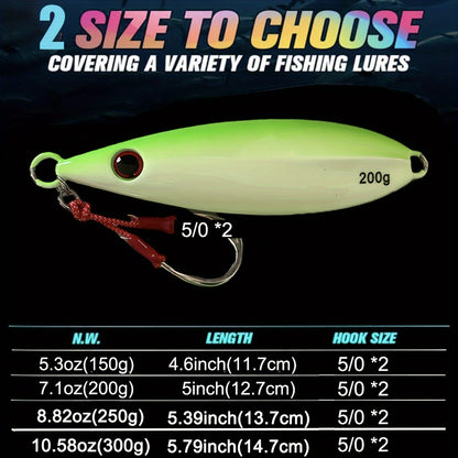 150g/200g/250g/300g -  5/0 High-Strength Hooks
