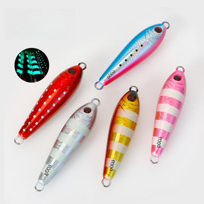 400g 500g 600g Fat Glow Metal Jigs Heavy Weight Deep Sea Boat Fishing Luminous Jigging Lures