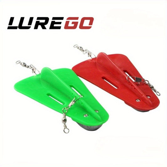 Lead Weight & Swivel Diving Plane - Fast-Sinking Long Cast Rig with Metal Swivel System