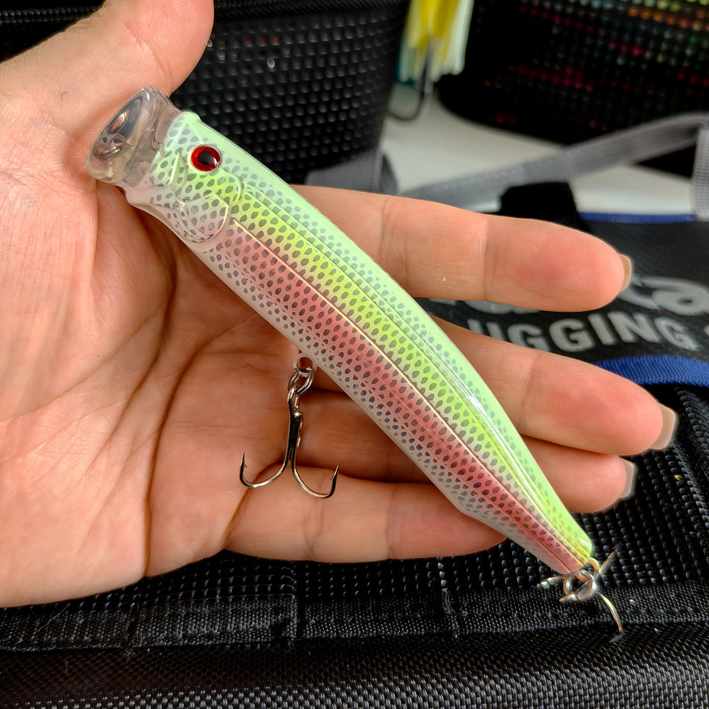 28g ABS Fishing Popper Lure with Wire-Integrated Reinforced Body