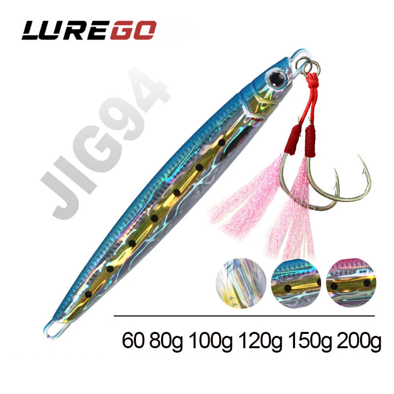 60g-200g 3D Print Majorcraft Artificial Vertical Spoon Bait