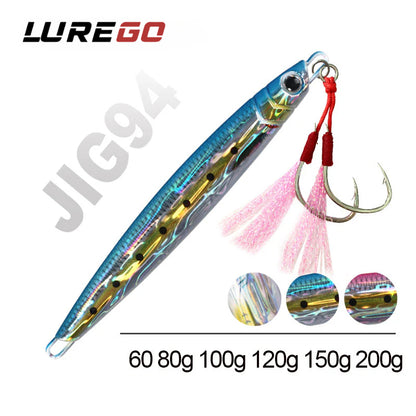 60g-200g 3D Print Majorcraft Artificial Vertical Spoon Bait