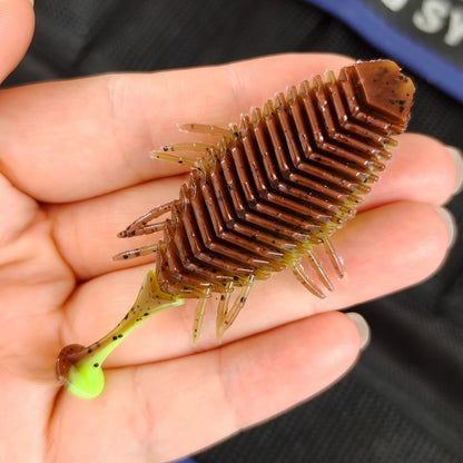 7.5cm Soft Plastic Creature Bait | T-Tail Swimbait with Side Legs | 6g Finesse Lure for Bass, Trout & Zander
