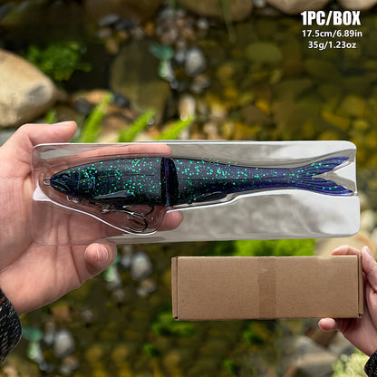 12/17/22cm Two-Section Soft Swimbait – Long-Casting, Segmented Lifelike Action for Predator Fish