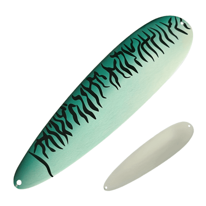 Professional 8''/9'' Stainless Steel Spoon Lures - Ultra-Reflective Saltwater Fishing Lures with Sharp Treble Hooks
