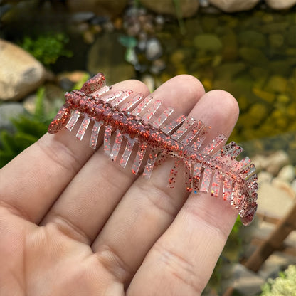 6pcs Set of Very Special Multi-Legged Soft Bait Lures, Leaf-Shaped Fishing Soft Baits