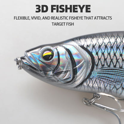 13.5cm/30g Two Jointed Slow Sinking Pencil Lure, Multi-Jointed Bionic Hard Bait for Bass Saltwater Fishing