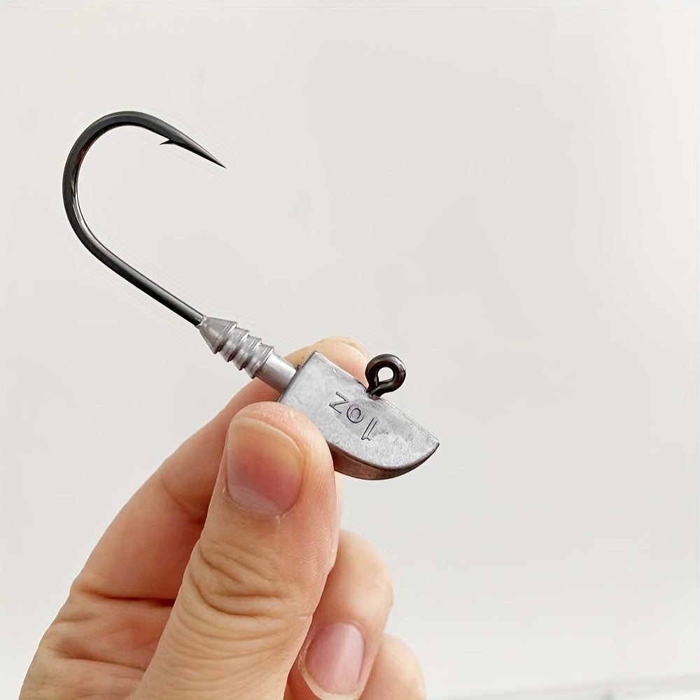 14g-56g BKK Fishing Hook BKK Professional Grade 14g28g42g56g Anti-Slip Lead Head Fishing Hook 7/0
