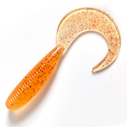 16cm/54g Ribbed Curl Tail T-Tail Soft Bait | High Realism Saltwater Lure, Long Cast All-Water Column