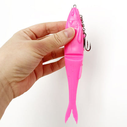 12/17/22cm Two-Section Soft Swimbait – Long-Casting, Segmented Lifelike Action for Predator Fish