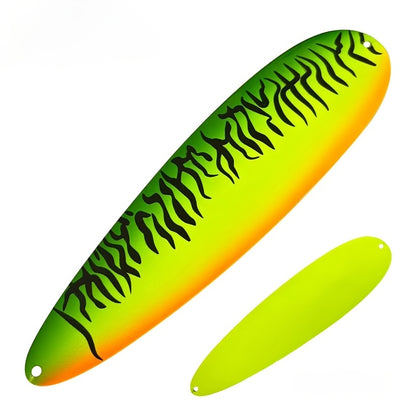Professional 8''/9'' Stainless Steel Spoon Lures - Ultra-Reflective Saltwater Fishing Lures with Sharp Treble Hooks