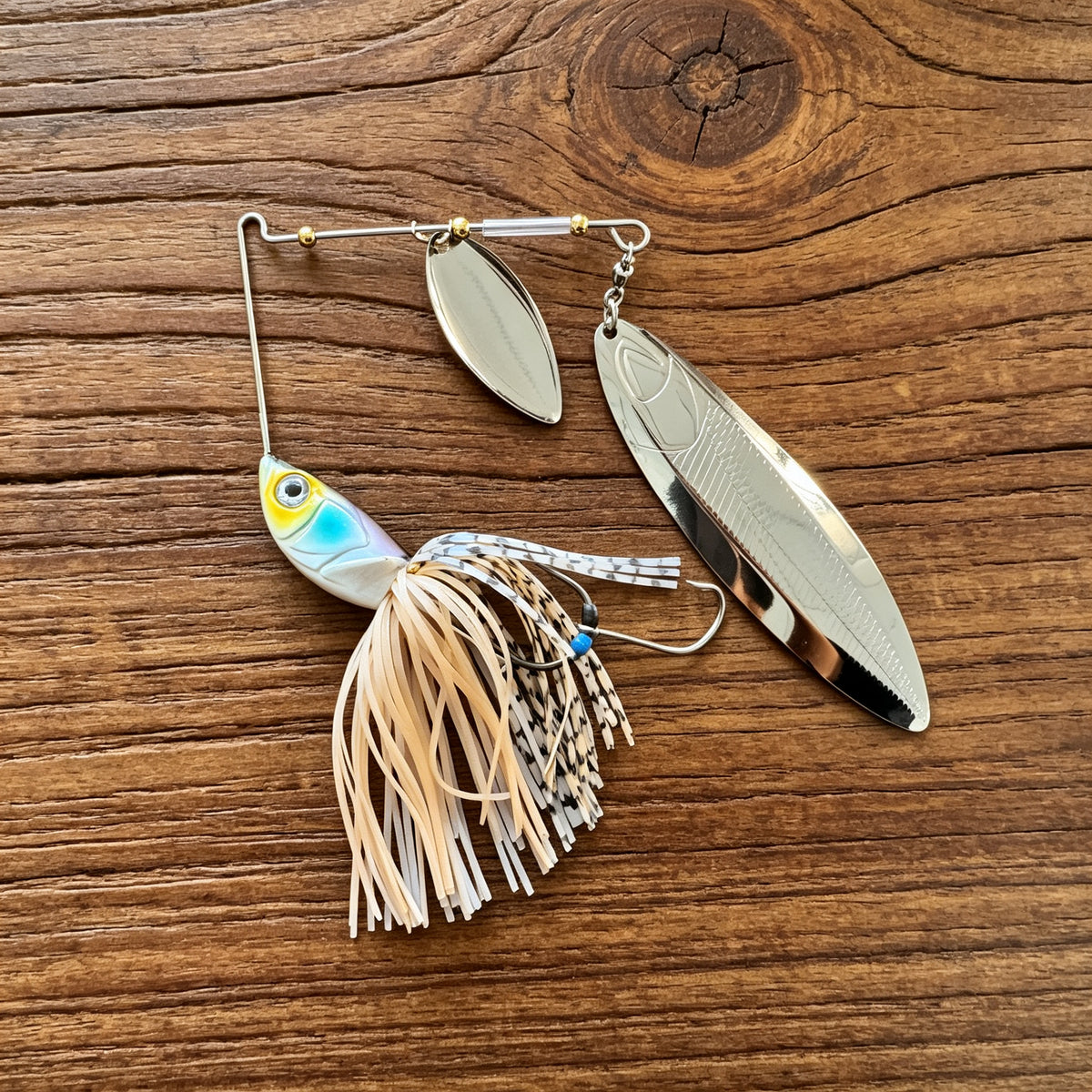 LUREGO Heavy-Duty Weedless Dual Willow Spinnerbait – 1.75 oz & 3 oz Long-Cast