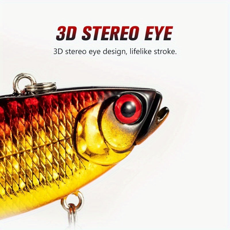 12g Sinking VIB Lure - ABS Hard Bait with High-Frequency Vibrating Beads, 2.36inch Long Distance Casting for Bass & Pike