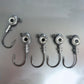 5PCS/Pack 3D Big Eye Jigheads For Fishing Trout & Bass, High Carbon Steel Hook Suitable For Red Fish, Salmon, Bass, Trout And Other Fish